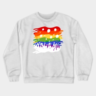 Rainbow Flash Mob Crewneck Sweatshirt